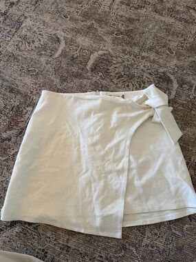 Alterd StateWhite Wrap Tie Mini Skirt - Women's Skirt